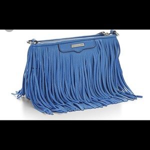 Rebecca Minkoff blue fringe crossbody